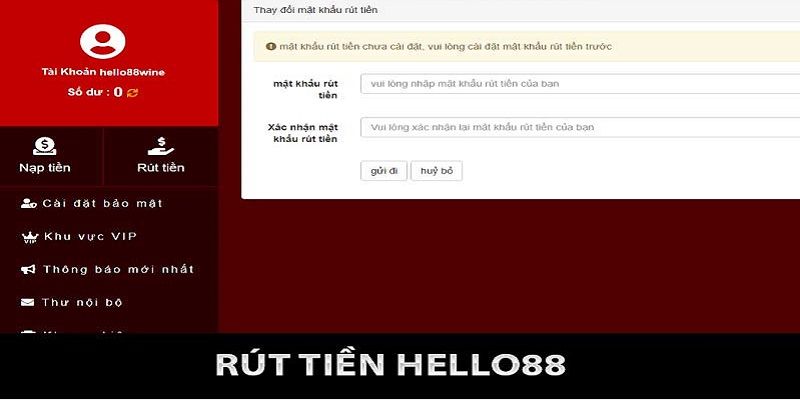 Nhắc nhở khách hàng lần đầu thực hiện rút tiền online